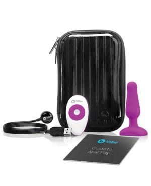 B Vibe Novice Anal Plug Fuchsia Satisfaction