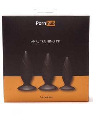 Pornhub Anal Training Butt Plugs Kit Pack Black Satisfaction