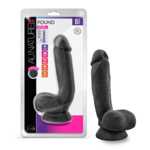 Bold Pound Dildo Au Naturel In W Balls Black Blush Satisfaction