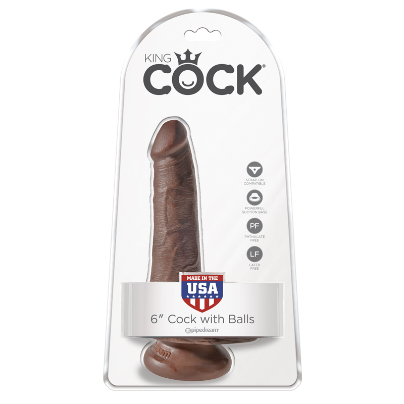 King Cock In Dildo W Balls Brown Pipedream Satisfaction