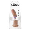 King Cock 8 Inch Dildo Tan Pipedream Satisfaction