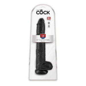 King Cock In Dildo W Balls Black Pipedream Satisfaction