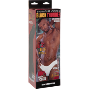 Black Thunder Dildo In W Balls Chocolate Doc Johnson Satisfaction