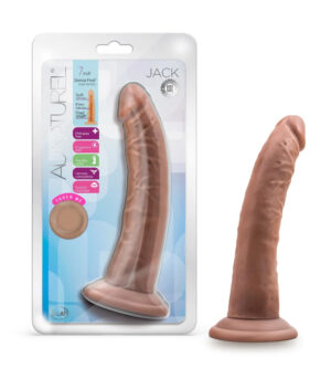 Jack Dildo Au Naturel In W Suction Cup Mocha Blush Satisfaction