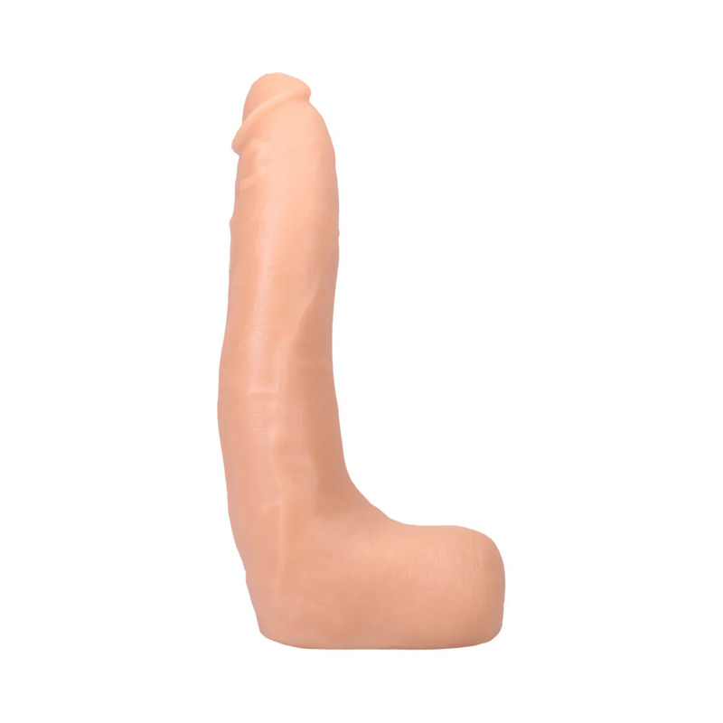 Dan Damage Dildo In Ultraskyn W Balls Beige Doc Johnson