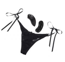 Hustler Remote Control Vibr Panty Blk ML