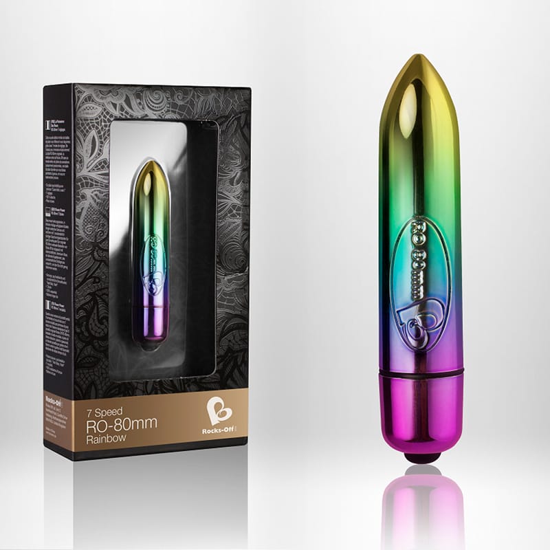 RO 80mm Rainbow Bullet Vibrator Rocks Off