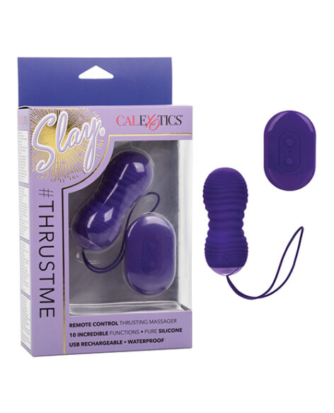 Slay #ThrustMe Bullet Vibrator Purple, CalExotics