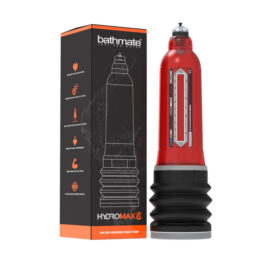 HydroMax8 Water Powered Penis Pump Red, Bathmate